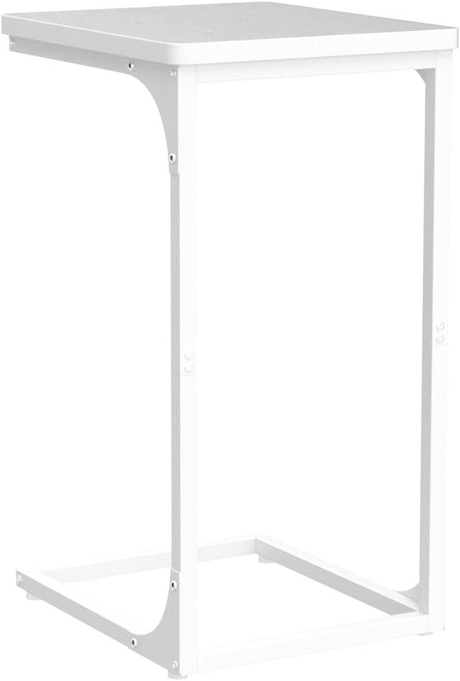 QEEIG C Table Side Table Set of 2 Living Room Sets C Shaped Couch Tray End - Image 5