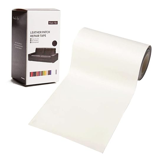 Leather Repair Patch Tape Cream White 3 x 60 inch Self Adhesive Leather Repair by Cindy%27s+Tape