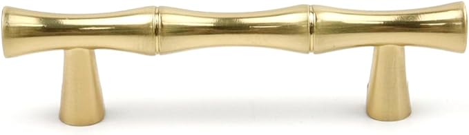 2PCS Bamboo Shape Handle, Zinc Alloy Cabinet Handles, 2.5 Inch Hole Distance - Image 3
