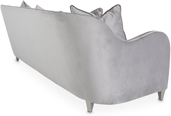 MICHAEL AMINI Roxbury Park 94" W Velvet Sofa in Steel Gray/Slate - Image 5