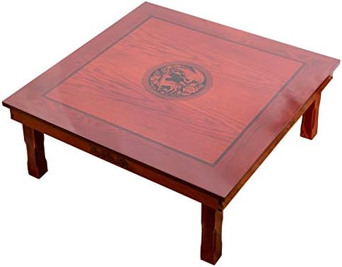 DAMEDAI Square 80X80cm Korean Floor Table Folding Legs Luxury Antique Home by Unknown