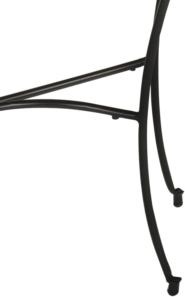 Industrial Style Side Table, Natural Solid Mango Wood, Lacquered Finish - Image 9