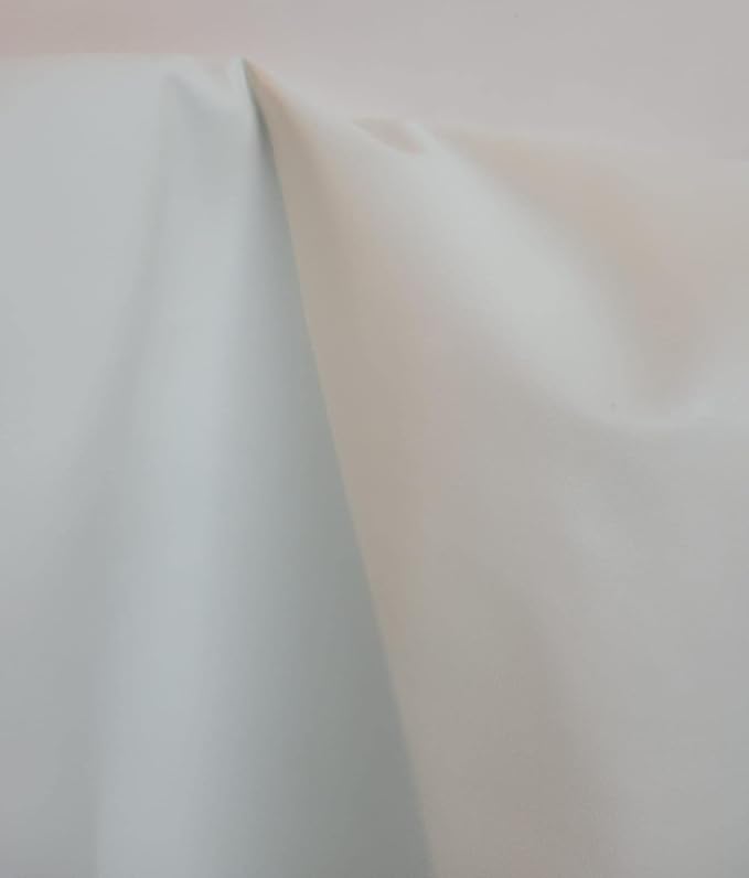 White Soft Faux Vegan PU Leather by The Yard Synthetic Pleather 0.9 mm Nappa - Image 3