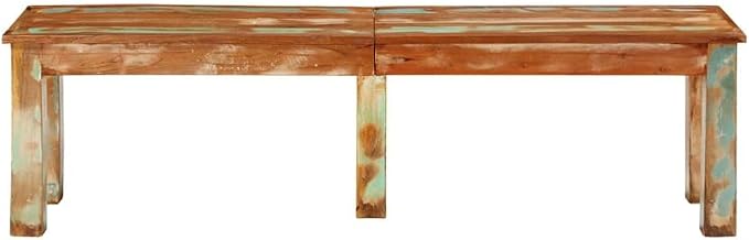 vidaXL Bench 160x35x46 cm Solid Reclaimed Wood - Image 6
