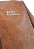 Blonde Distressed Soft Faux Leather Fabric PU Leather by The Yard Synthetic by NATLeathers