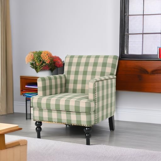 Christopher Knight Home Eve Modern Upholstered Club Chair, Wooden Living Room - Image 5