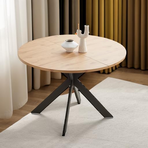 Zerifevni 46.4" Round Dining Table Set, Mid Century Modern Round Dining Table - Image 5