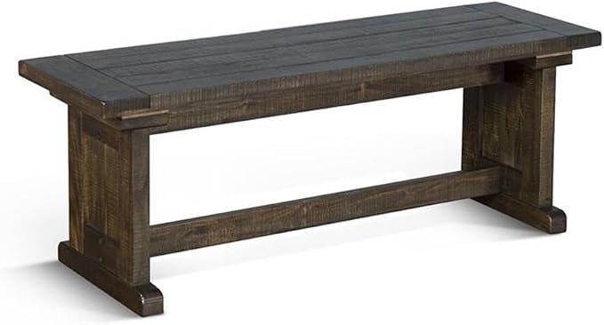 Pemberly Row 3-Piece Farmhouse Wood Breakfast Nook Set - Image 6