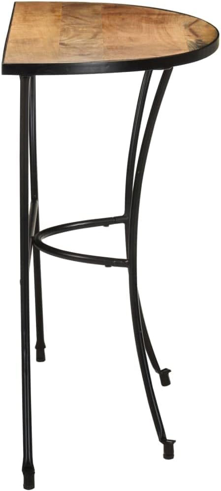 Solid Wood Side Table, Natural Finish Mango Accent Table, Nightstand - Image 3