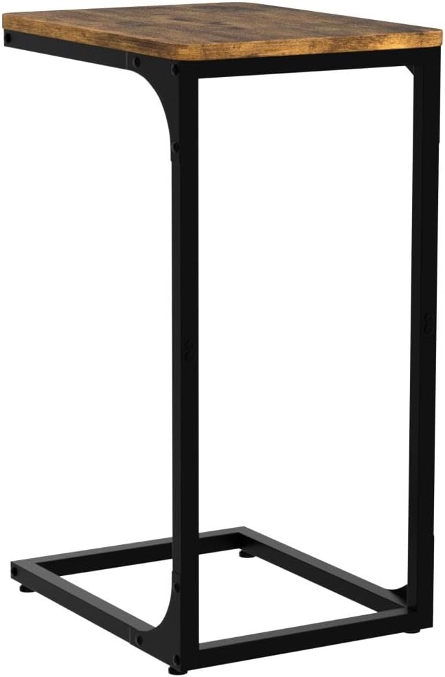 QEEIG C Table Side Table Set of 2 Living Room Sets C Shaped Couch Tray End - Image 7