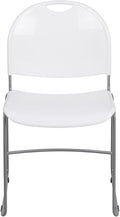 Flash Furniture HERCULES Series 5 Pack 880 lb. Capacity White Ultra-Compact by FlashFurniture