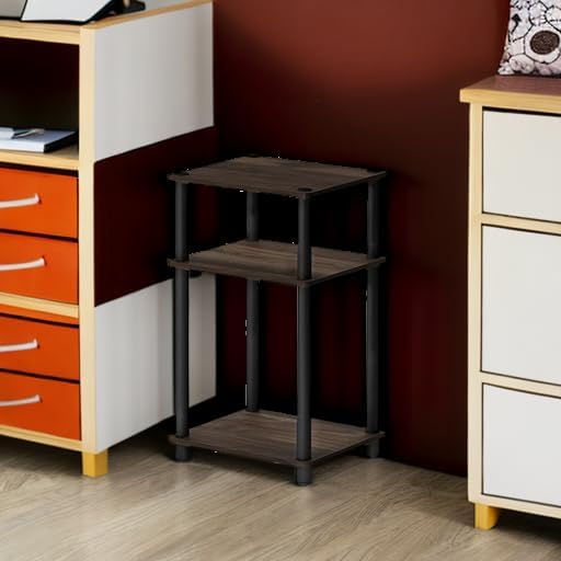 Furinno JUST Side Table, 3-Tier End Table, Open Shelves Night Stand, Bedside - Image 5