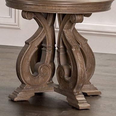 Furniture of America Jinst Traditional Solid Wood 2-Piece Coffee Table Set - Image 4