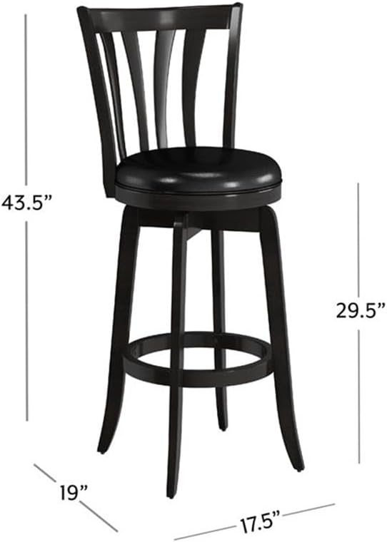 Hillsdale Savana Wood Bar Height Kitchen Stool, 29.5" High - Image 3