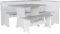 Riverbay Furniture Coastal Wood Corner Dining Nook by Unknown