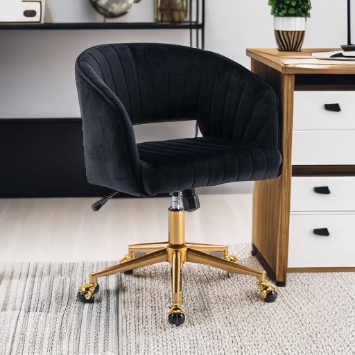 KCC Home Office Chair Swivel Desk Chair Accent Armchair Upholstered Modern - Image 2