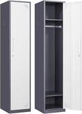 Metal Locker for Home, Dressing Room, Lockable Locker Cabinet by Anxxsu