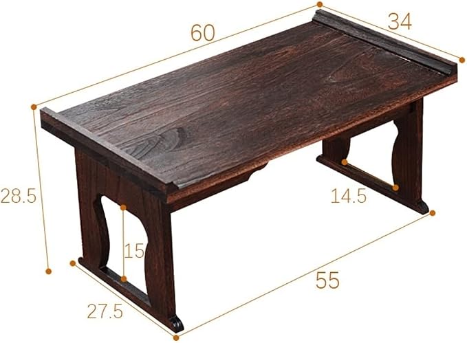 Vintage Japanese Wooden Foldable Low Table - Image 3