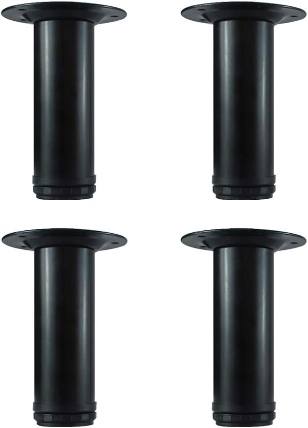 QLLY 6 Inch Adjustable Metal Coffee Table Legs, Heavy Duty Round Furniture Legs by QLLY