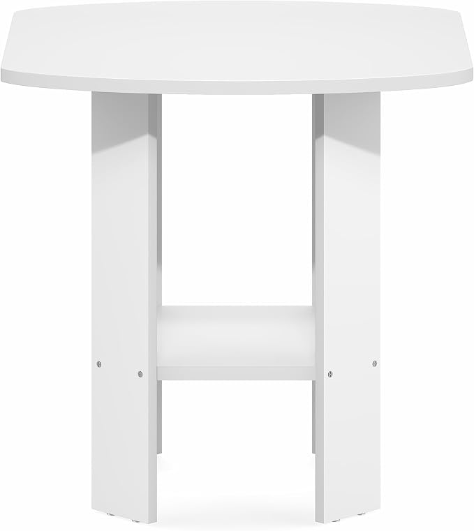 Furinno Simple Design Side Table, 2-Tier Square Modern End Table, Open Shelves - Image 7