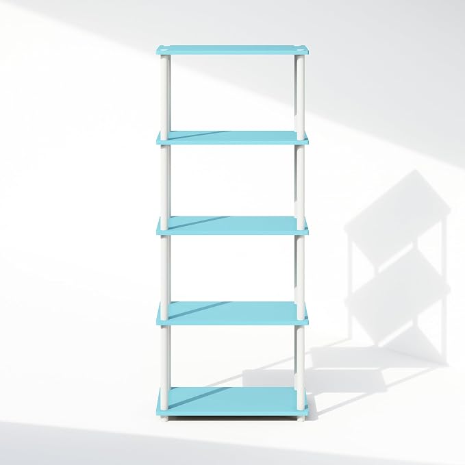 Furinno Turn-N-Tube Book Shelf, 5-Tier Bookshelf, Bookcase - Image 6