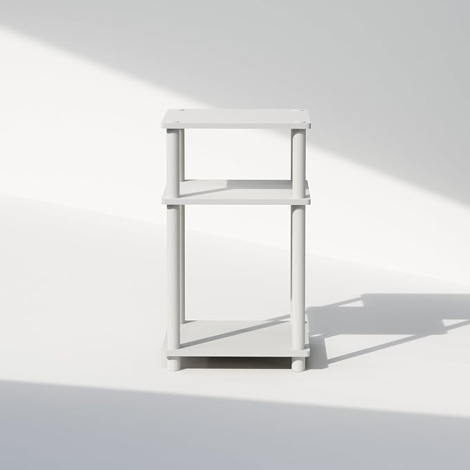 Furinno JUST Side Table, 3-Tier End Table, Open Shelves Night Stand, Bedside - Image 4