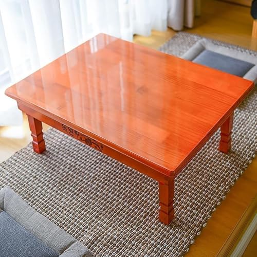 Folding Solid Wood Low Table by Unknown