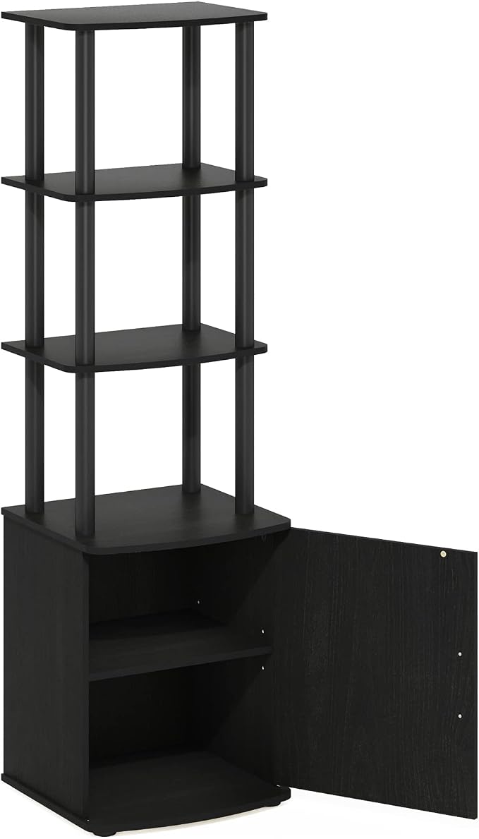 Furinno Turn-N-Tube Tall TV Entertainment Side Table Display Rack - Image 4