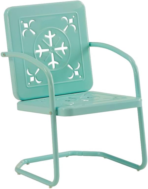 Crosley Furniture Azalea 2-Piece Outdoor Chair Set, Vintage Retro Metal Patio - Image 9