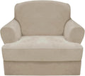 CUCRAF T Cushion Sofa Cover 2 Piece Armchair Slipcovers, Soft Thick Velvet by CUCRAF