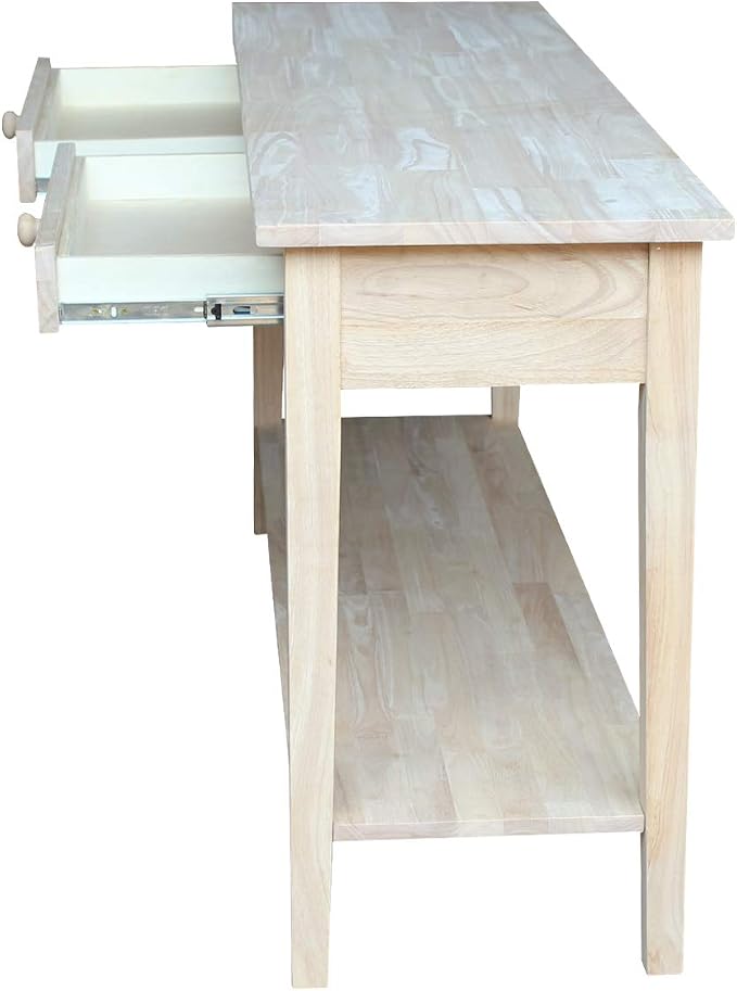IC International Concepts Spencer Server Extended Length Console Table - Image 8