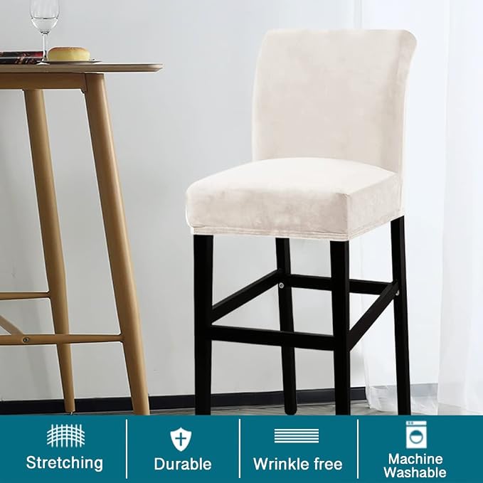 Turquoize Bar Stool Covers 2 Pack Bar Stool Covers - Image 2