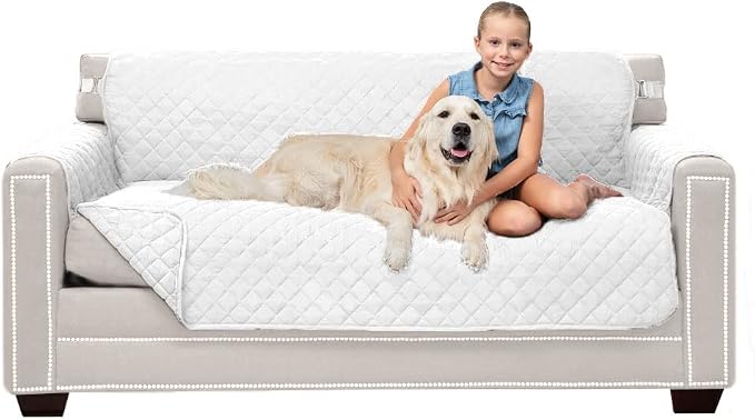 Sofa Shield® Couch Slip Covers for Dogs, Reversible Furniture Protector by SofaShield