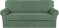 Turquoize Stretch Sofa Slipcover 2 Pieces Sofa Cover Couch Cover by Turquoize
