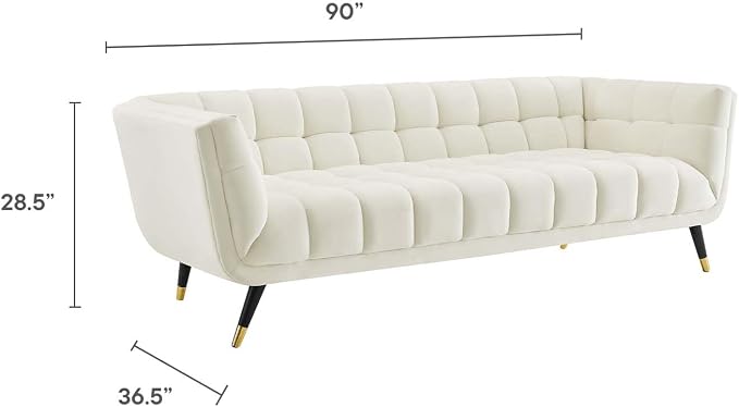 Modway Adept Contemporary Mid-Century Modern Performance Velvet Upholstered - Image 2