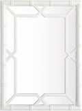 Bamboo-Look Solid Wood Window Pane Mirror 23" X 31" by SORBARIA