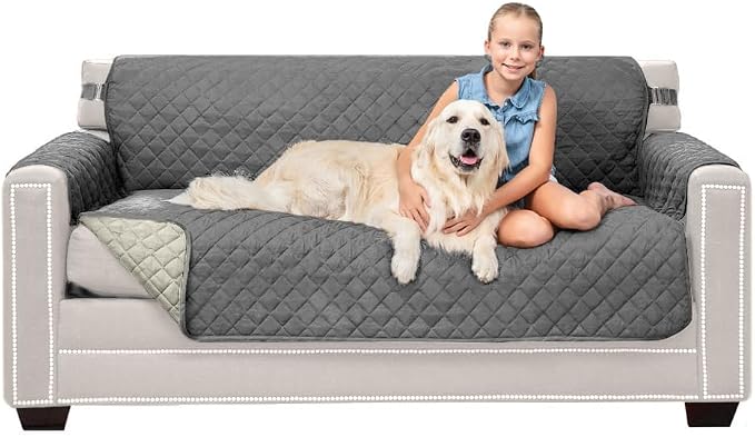 Sofa Shield® Couch Slip Covers for Dogs, Reversible Furniture Protector by SofaShield