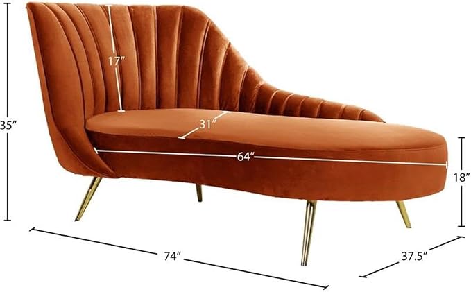 Meridian Furniture Margo Collection Modern | Contemporary Velvet Upholstered - Image 5