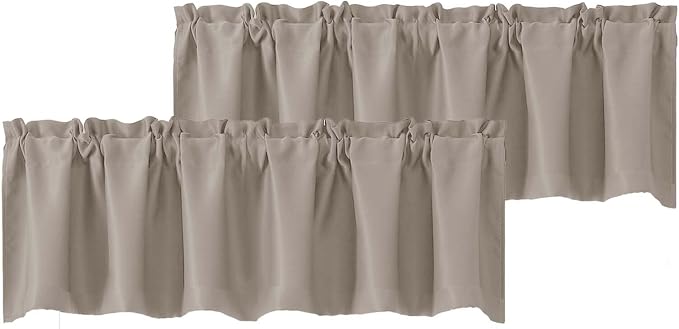 Chyhomenyc Blackout Valances for Windows, Short Window Valance Curtains for by Chyhomenyc