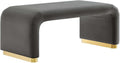 Modway EEI-6735-BRA-STG Koda Performance Velvet Waterfall Ottoman, Brass Storm by Modway