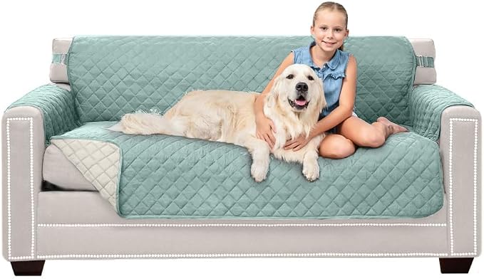 Sofa Shield® Couch Slip Covers for Dogs, Reversible Furniture Protector by SofaShield