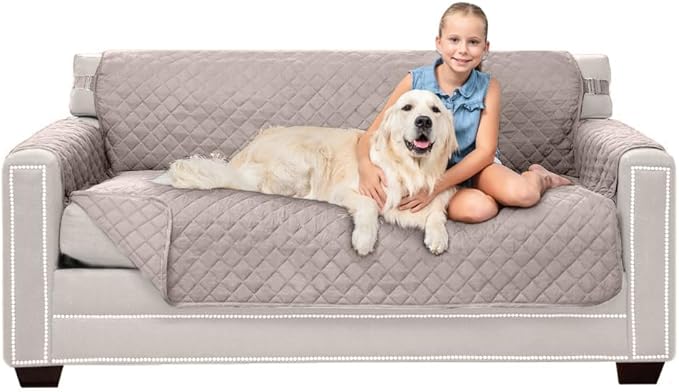 Sofa Shield® Couch Slip Covers for Dogs, Reversible Furniture Protector by SofaShield