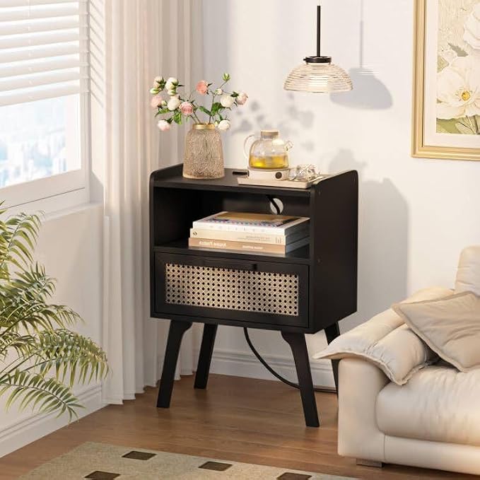 Lerliuo Rattan Nightstands Set of 2 - Image 7