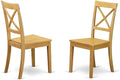 East West Furniture BOC-OAK-W Boston Kitchen Dining Chairs by EastWestFurniture