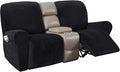 H.VERSAILTEX Velvet Stretch Recliner Couch Covers 6-Pieces Recliner Loveseat by HVERSAILTEX