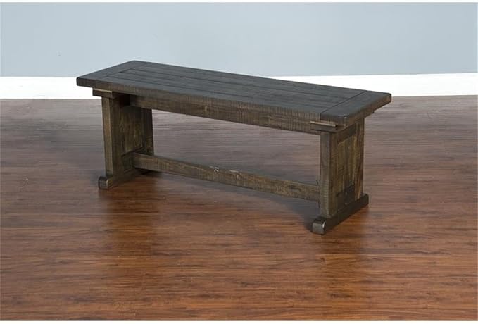 Pemberly Row 3-Piece Farmhouse Wood Breakfast Nook Set - Image 9