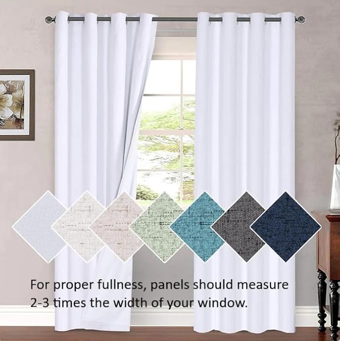 H.VERSAILTEX Blackout Patio Curtains 100 x 84 Inches - Image 9