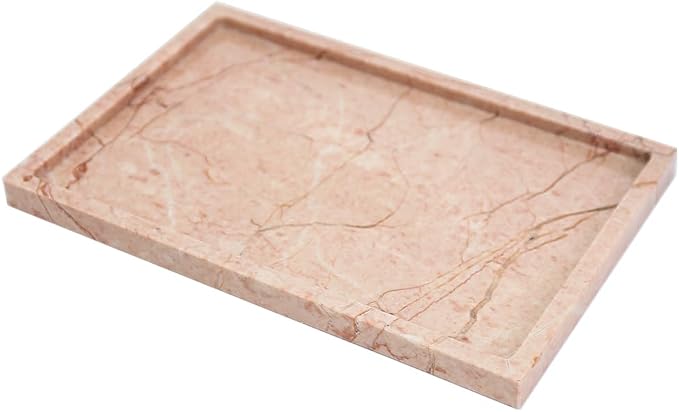 Real Luxurious Natural Marble Vanity Tray Genuine Marble Storage Tray by DUANYAN