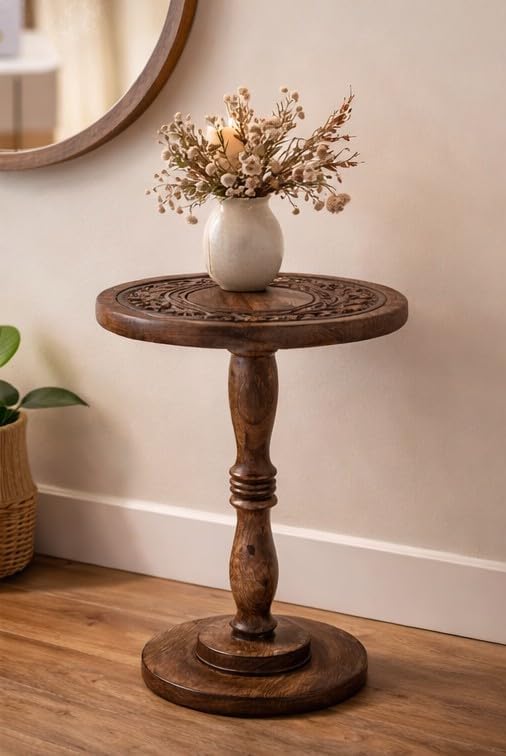 Rustic Wooden End Table 12x22 - Image 7