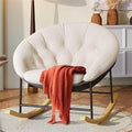 Kidirect Wide Rocking Chair Nursery, Comfy Saucer Nursery Rocking Chairs by Kidirect